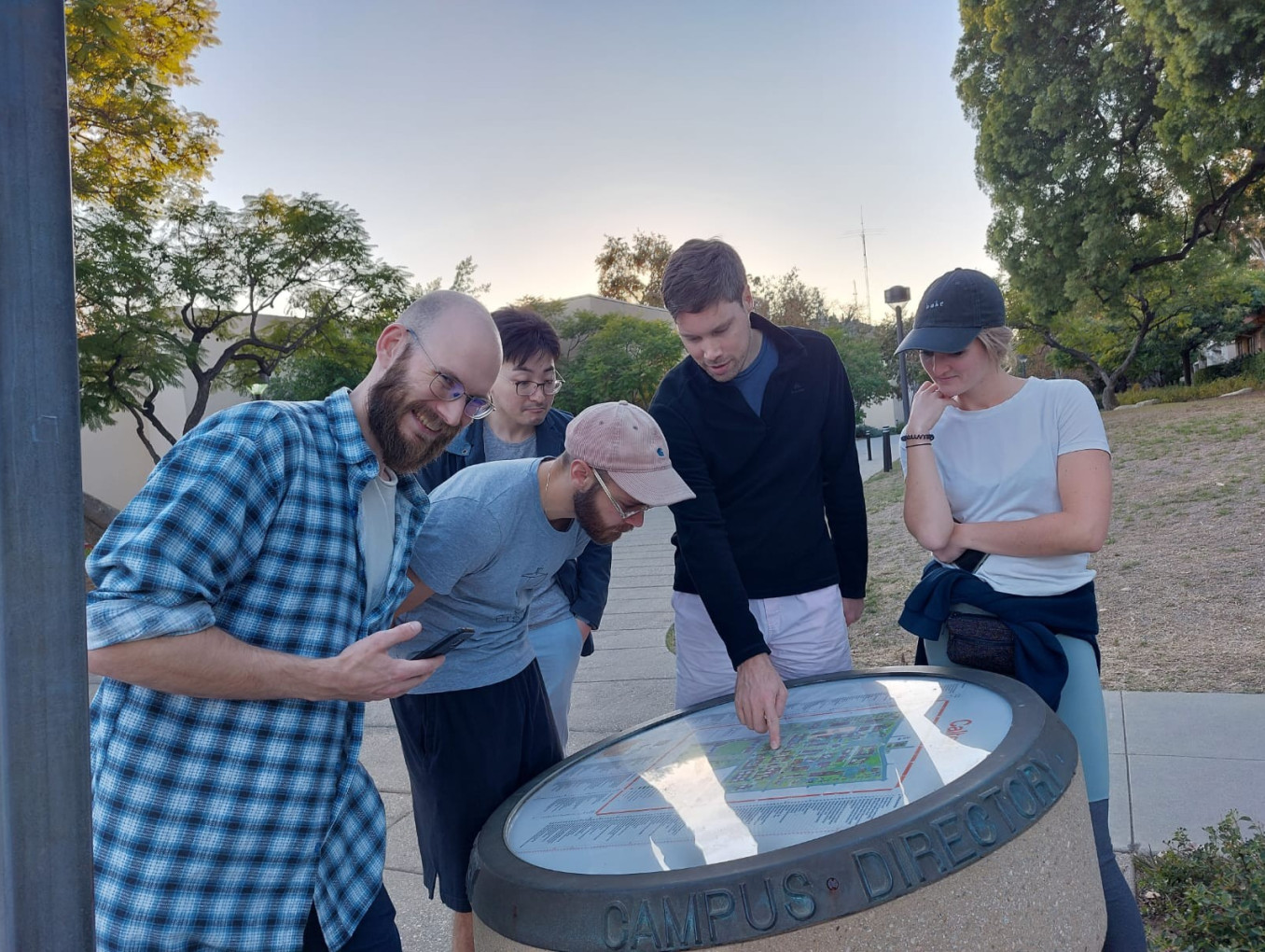 Photo of the Maresca Lab on a winter retreat at Caltech