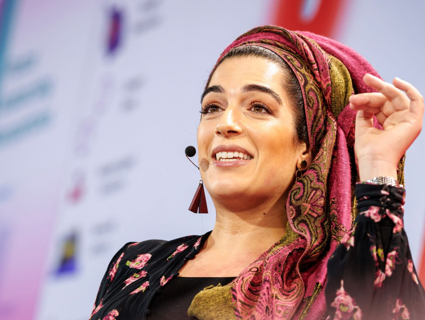 Natalie Fardian-Melamed presents on the Falling Walls stage