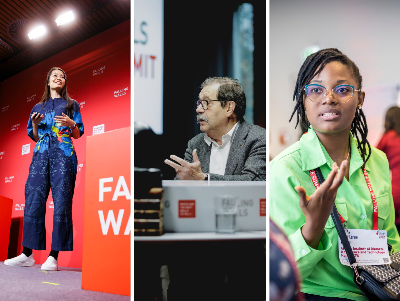Collage of speakers and attendees at the Science Summit