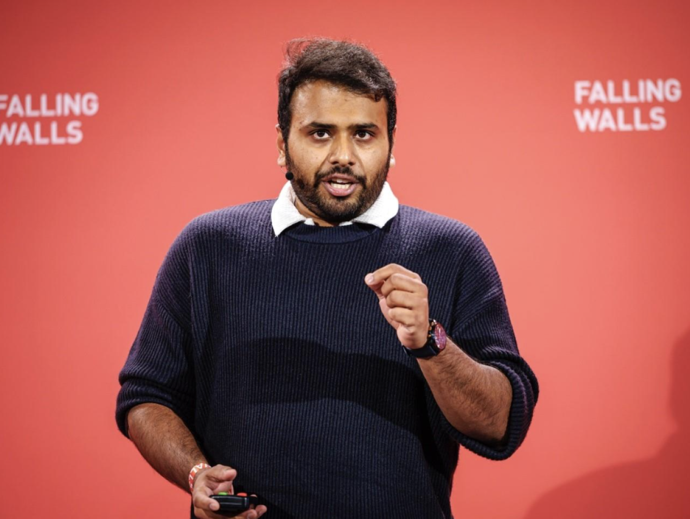 Nithin Sadeesh at the Falling Walls Science Summit 