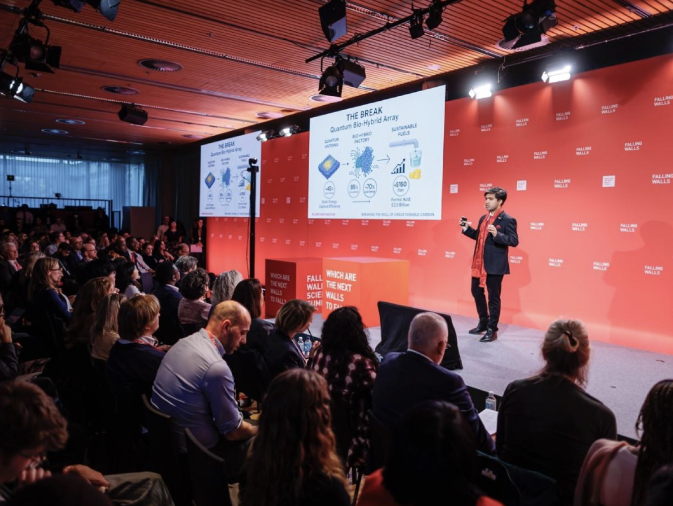 Niladri Saha Saccha at Falling Walls Science Summit 