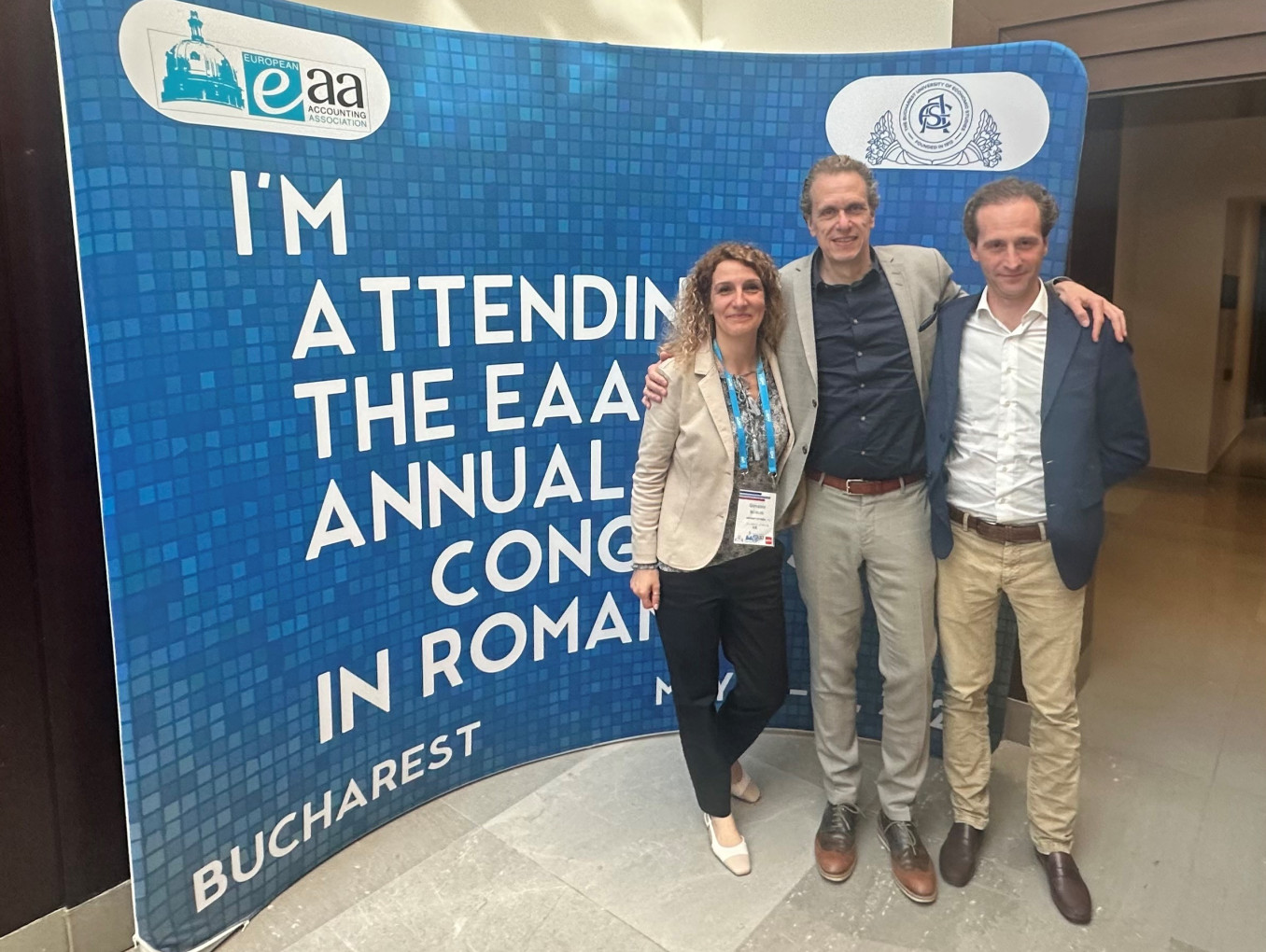 Leuz' team at a conference