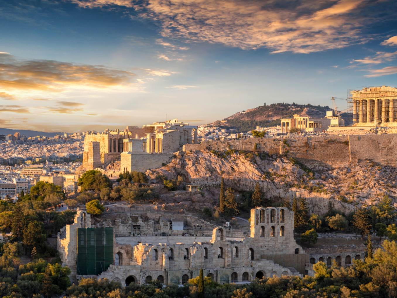 View on Athens in Greece