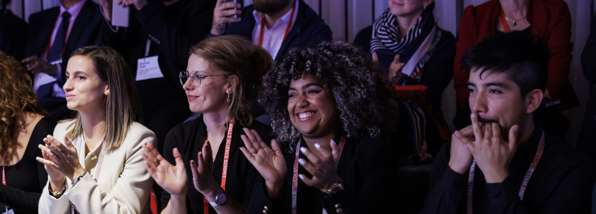 Clapping audience at Falling Walls Science Summit