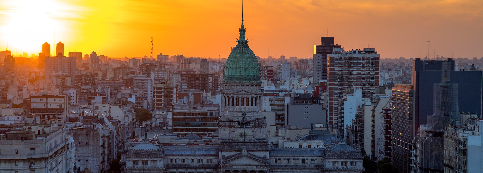 Sundowner at Palacio Barolo in Buenos Aires, Argentina