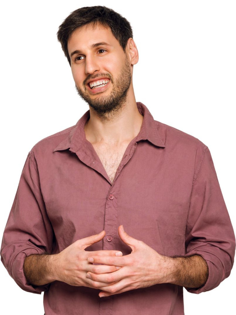 Person auf Bild
