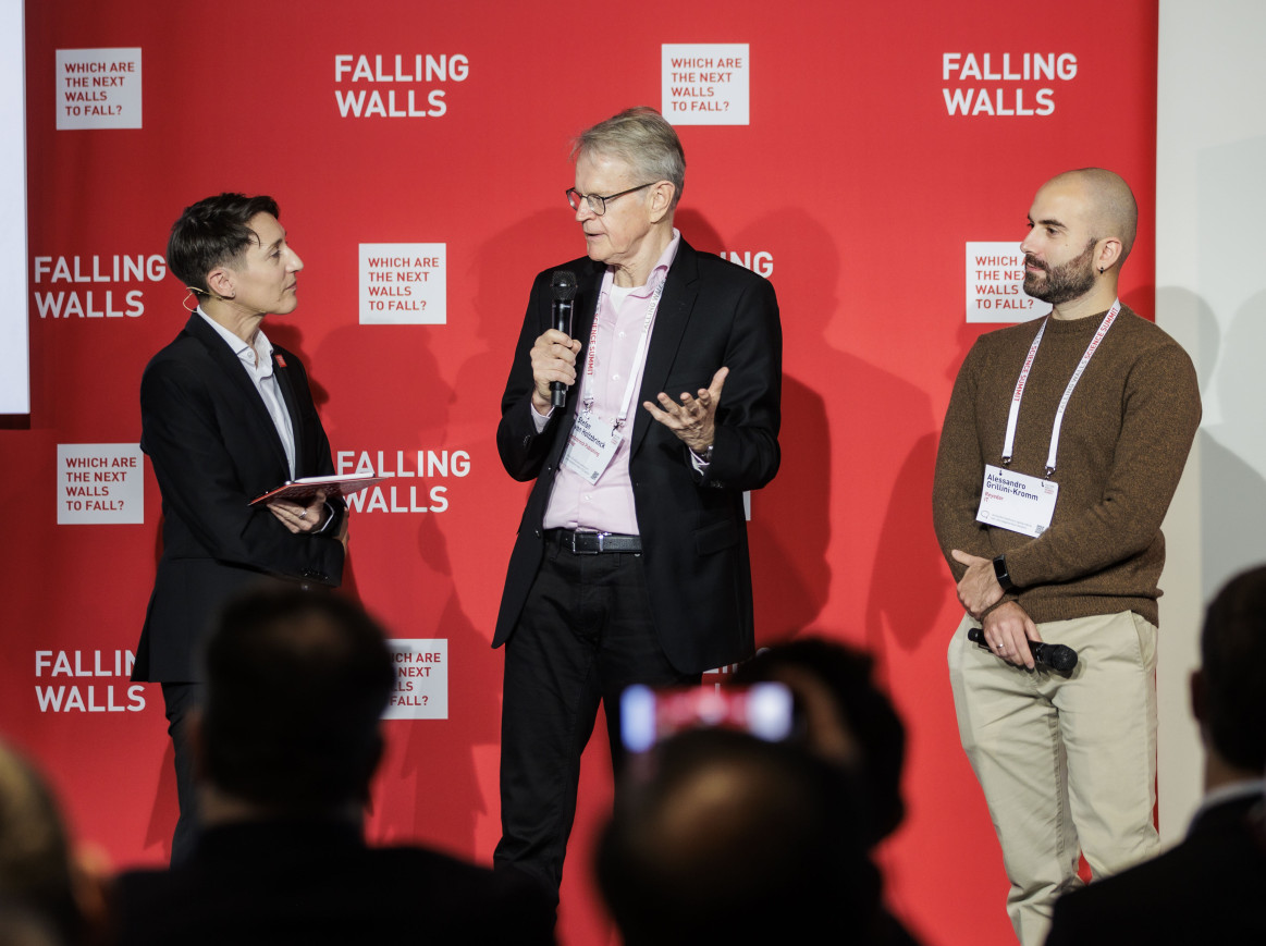 AC Coppens, Stefan von Holtzbrink and Alessandro Grillini-Krumm on stage at the Venture Opening Session 2024