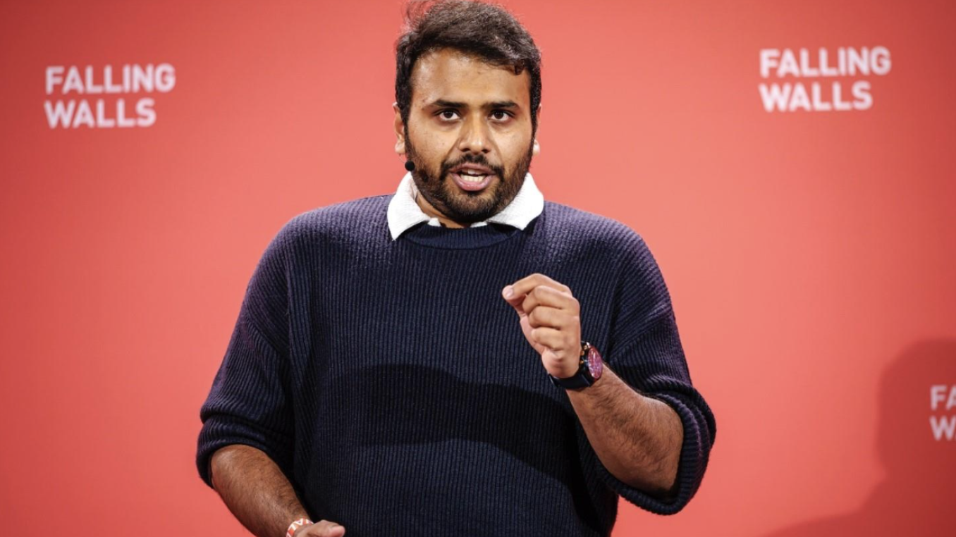 Nithin Sadeesh at the Falling Walls Science Summit 