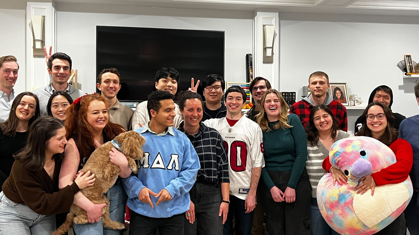 Mark Levins lab holiday party