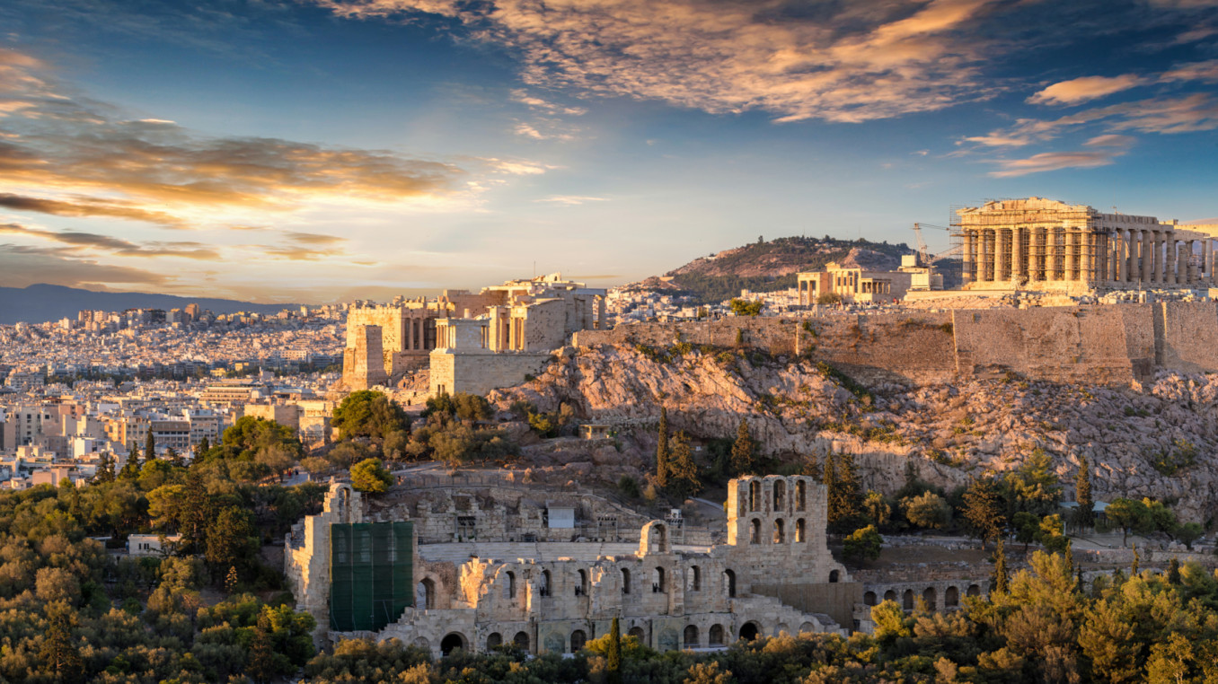 View on Athens in Greece