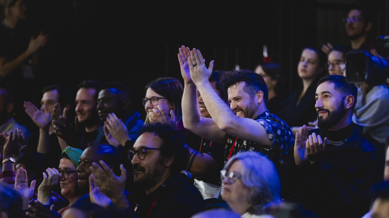 Clapping Audience at Falling Walls Science Summit 2023